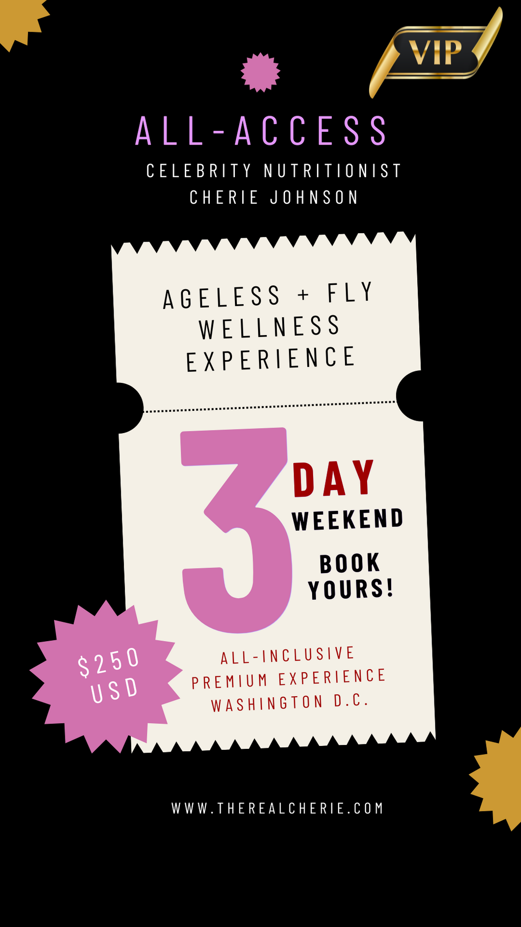 Ageless + Fly Wellness Weekend DMV All Access Pass